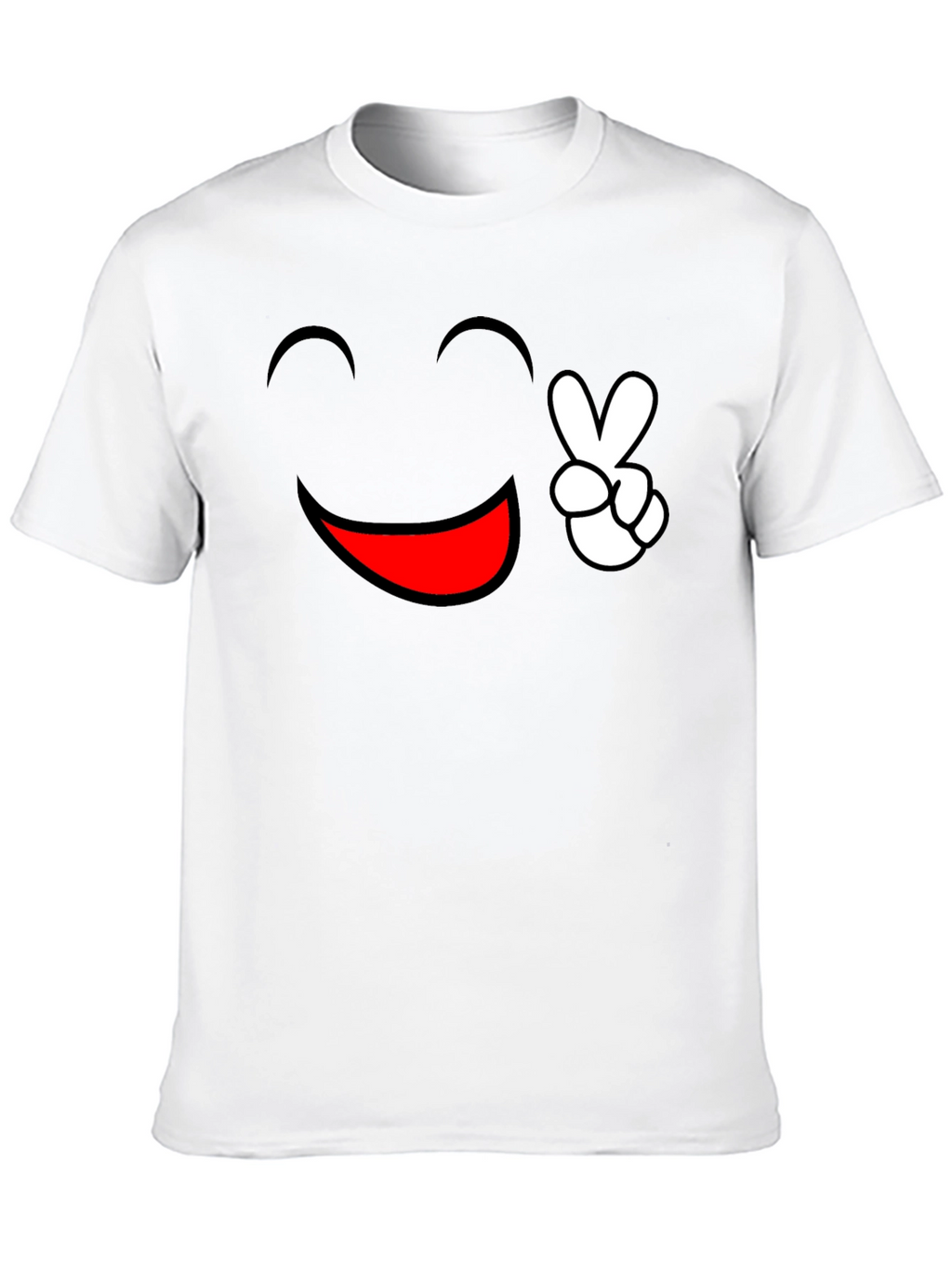 Peace and Happiness Graphic Tee - Black