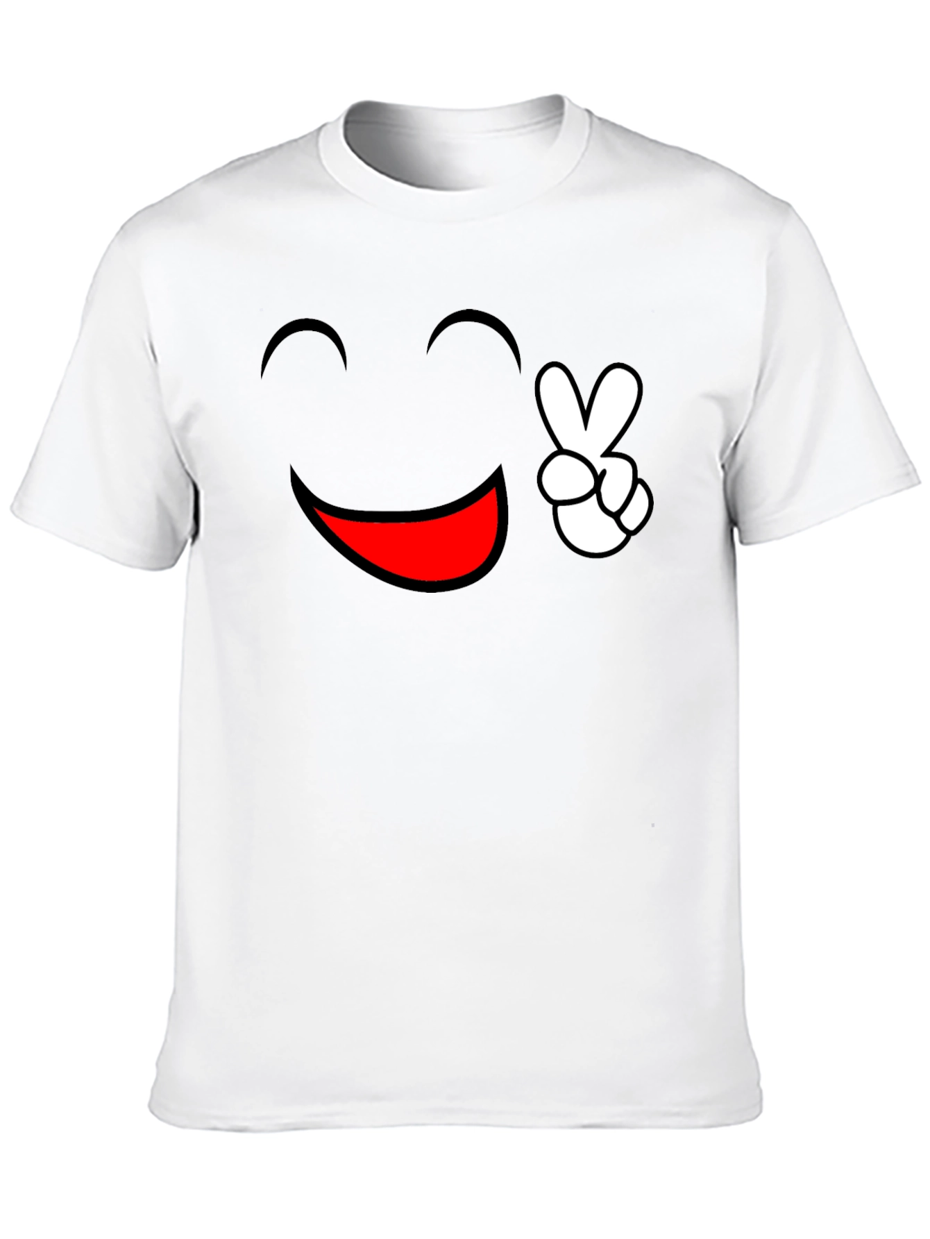 Peace and Happiness Graphic Tee - Black