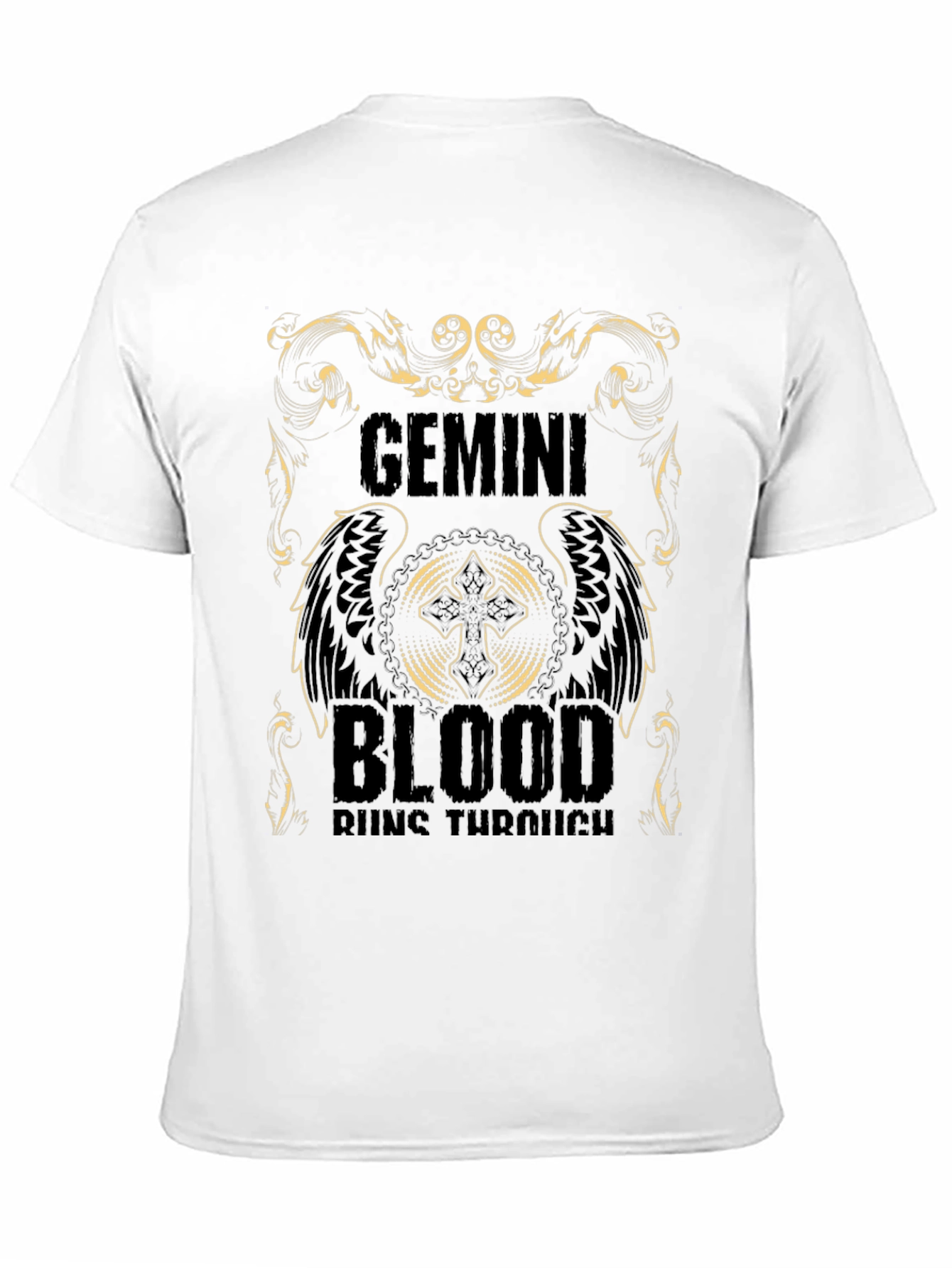 Gemini Blood Runs Through Black T-Shirt