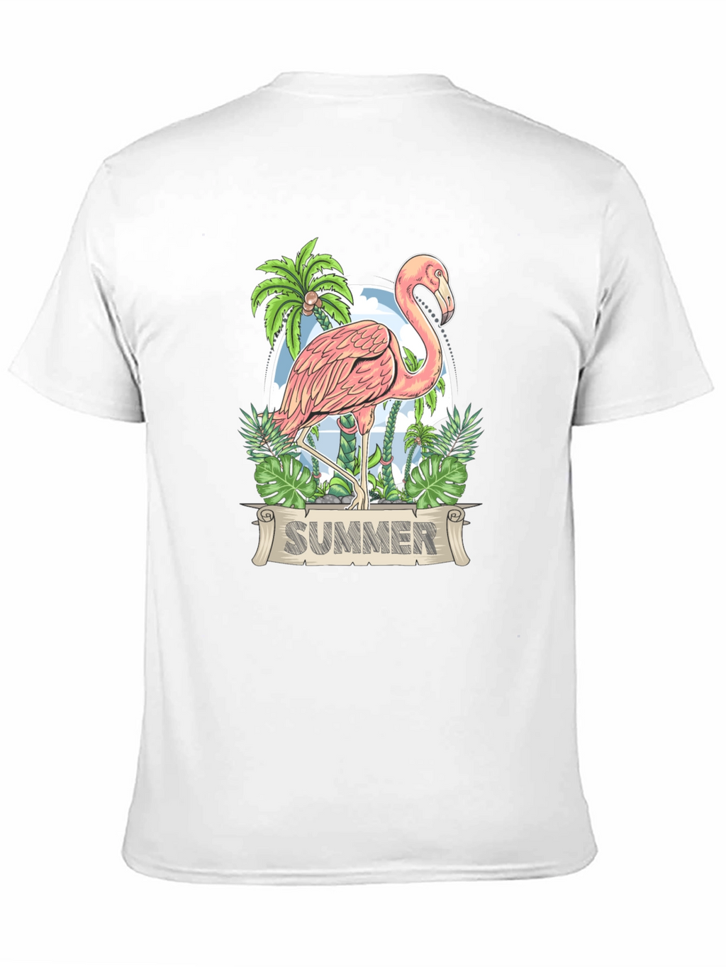 Flamingo Summer T-Shirt - Tropical Design