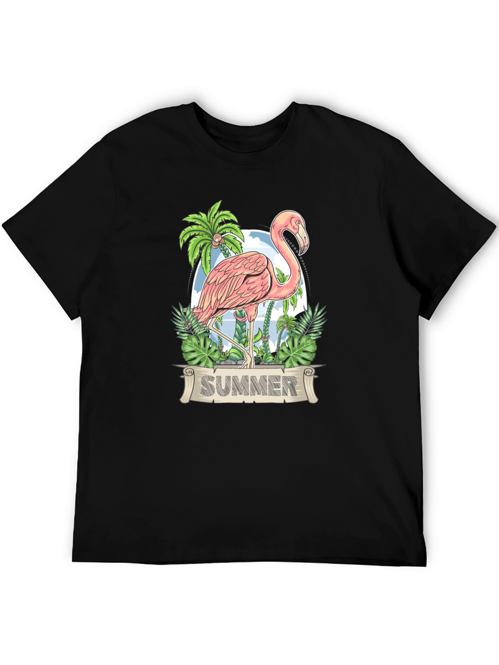 Flamingo Summer T-Shirt - Tropical Design