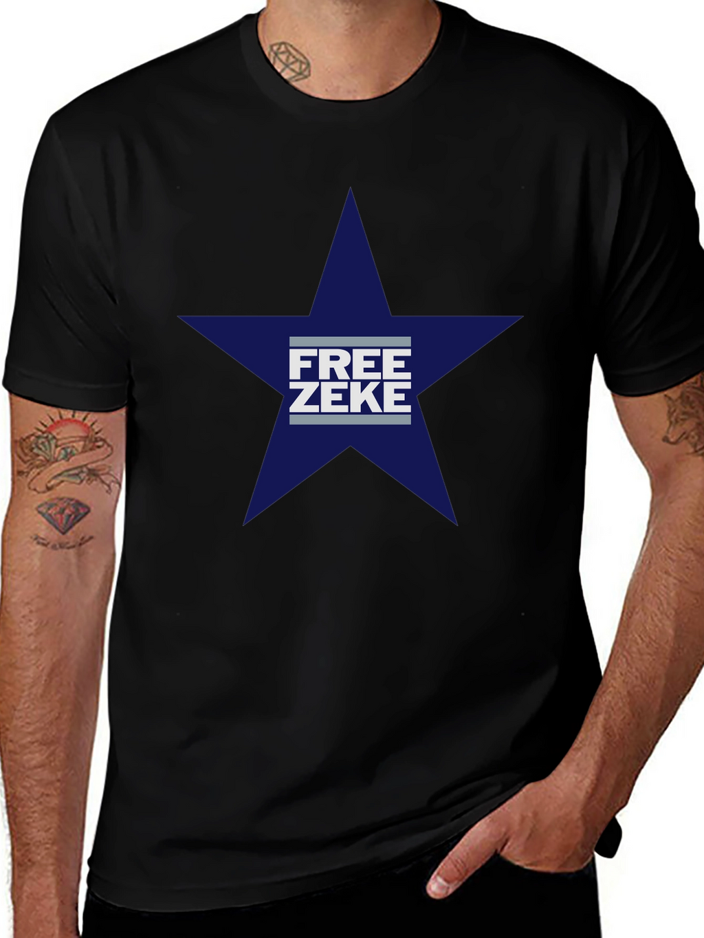 Free Zeke Star T-Shirt - Stylish Graphic Tee