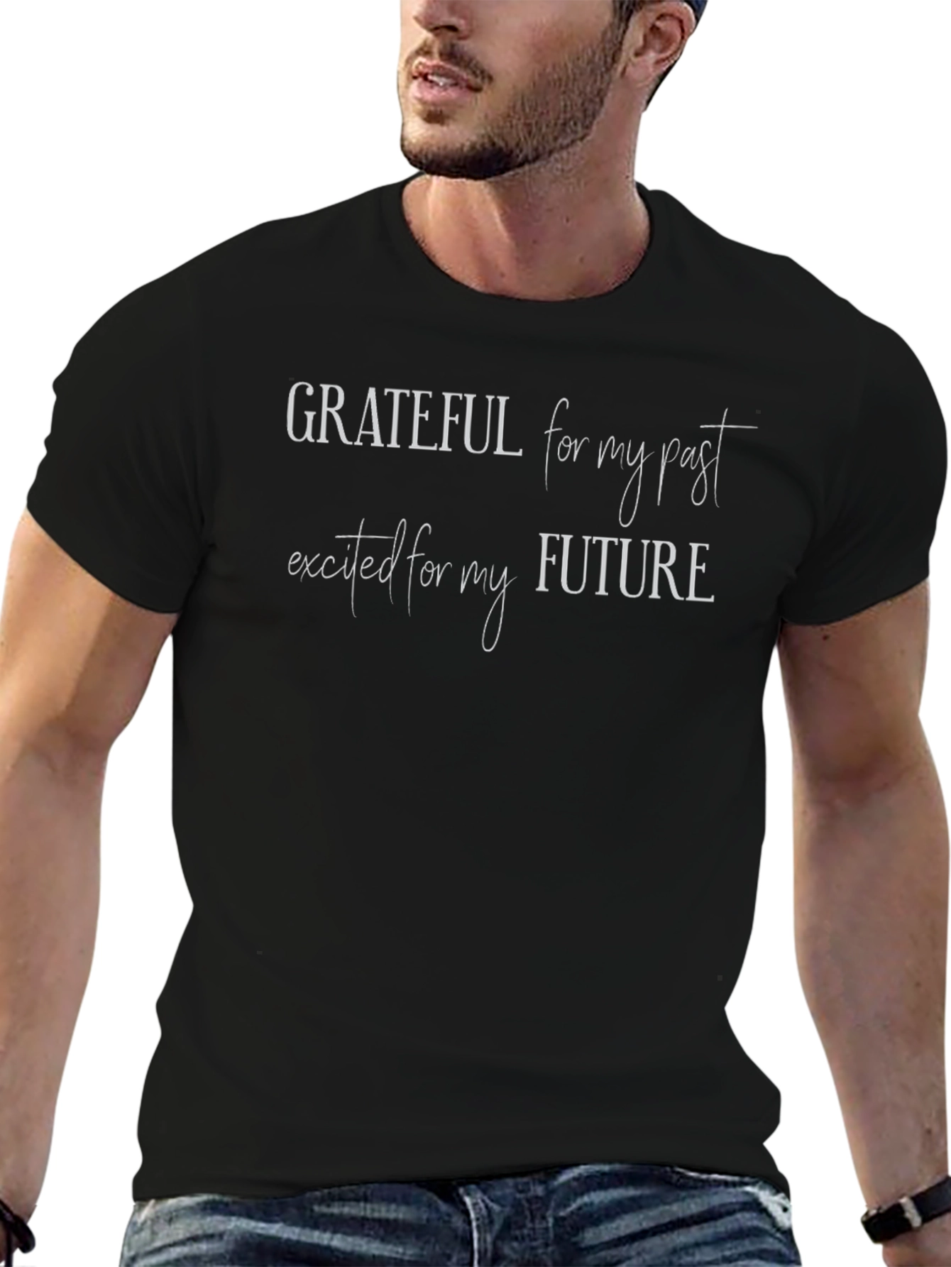 Grateful Past Excited Future Graphic Tee