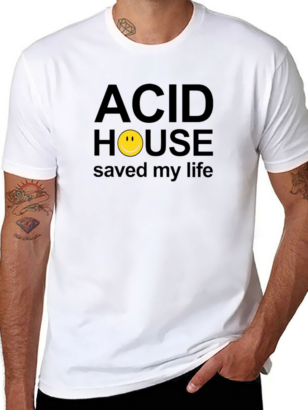 Acid House Saved My Life Graphic T-Shirt
