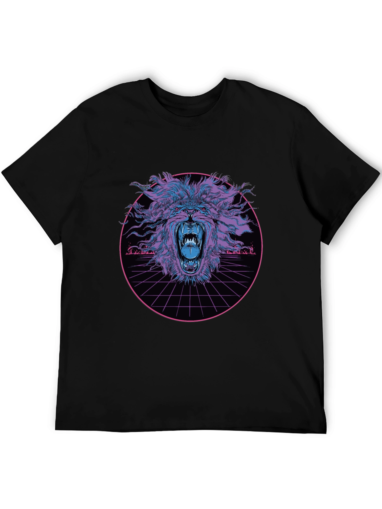 Retro Lion Graphic T-Shirt