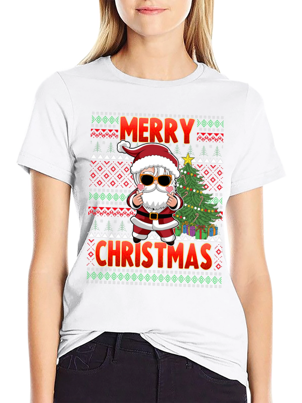 Merry Christmas Santa Graphic Tee