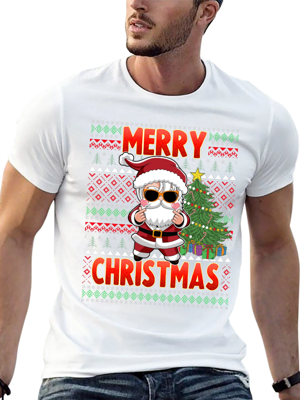 Merry Christmas Santa Graphic Tee