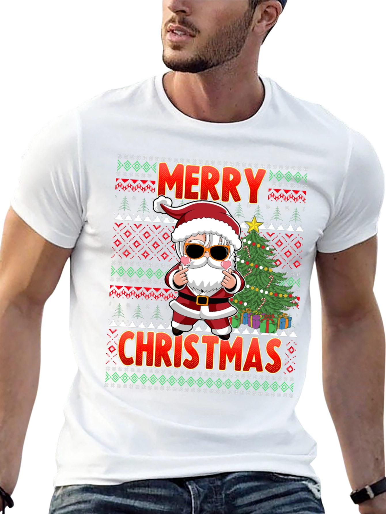 Merry Christmas Santa Graphic Tee