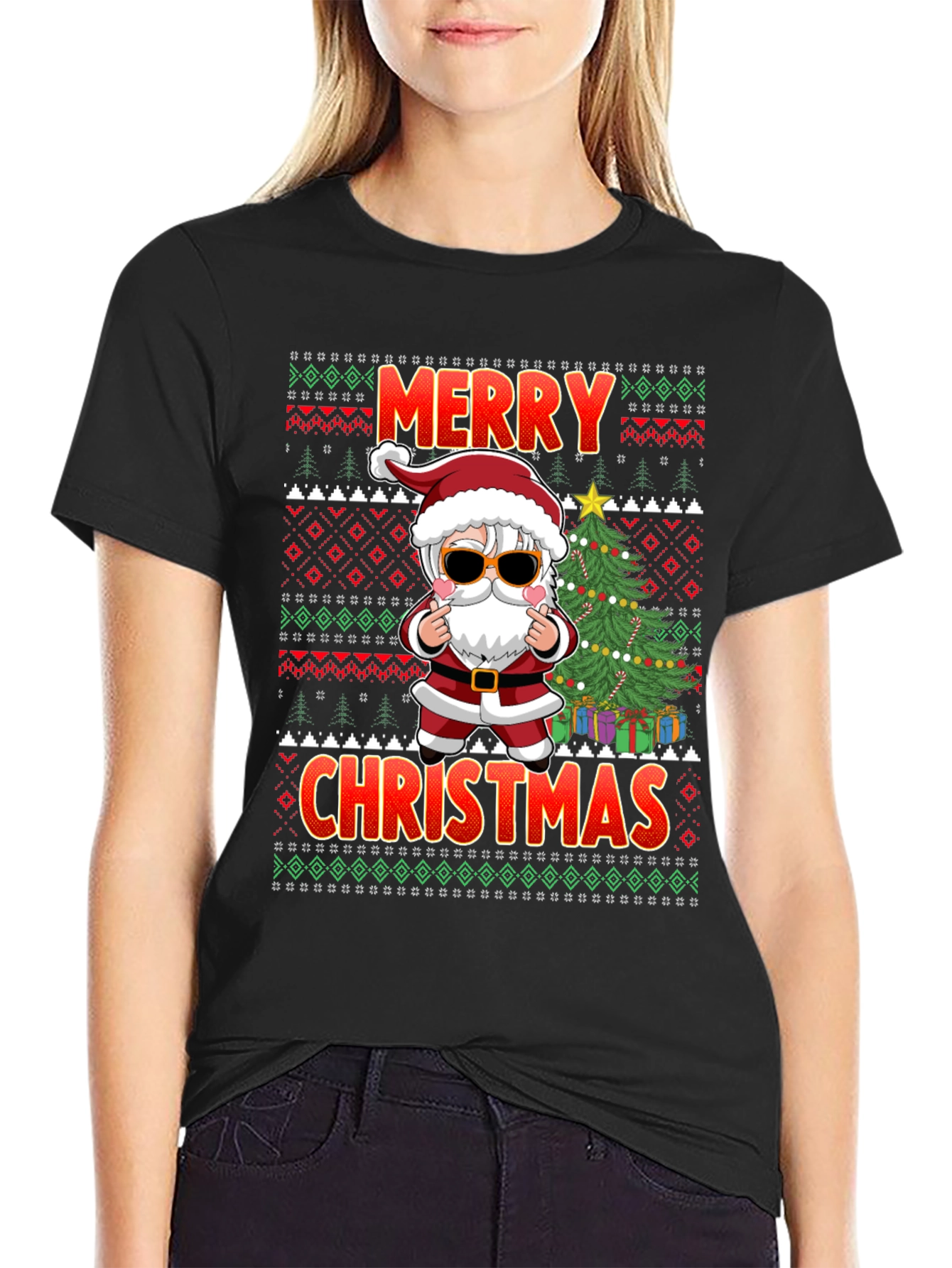 Merry Christmas Santa Graphic Tee
