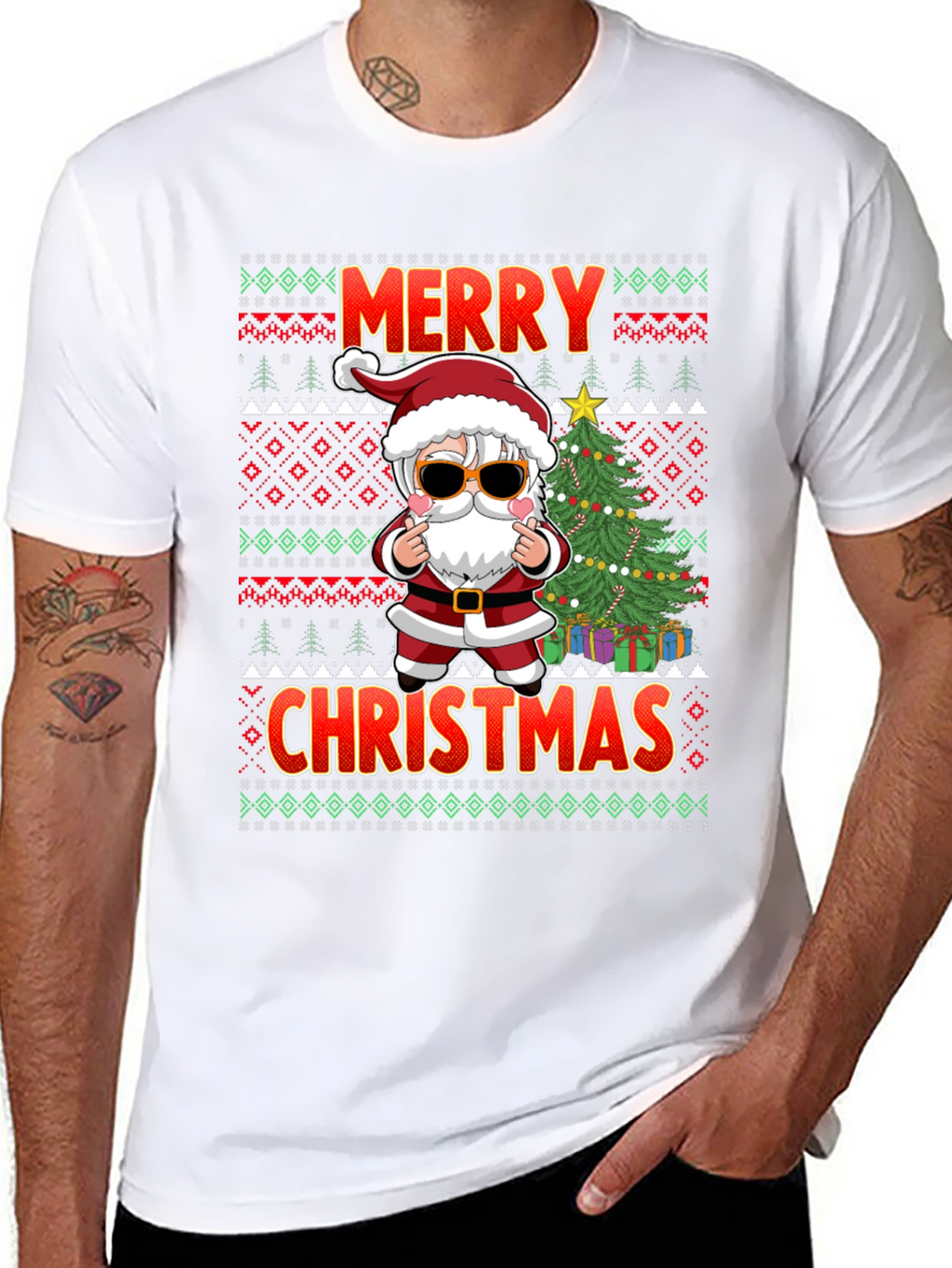 Merry Christmas Santa Graphic Tee
