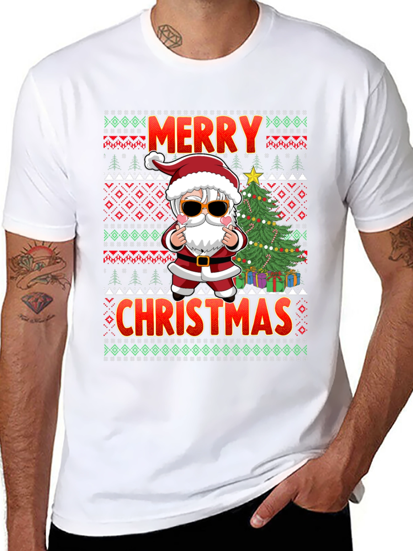Merry Christmas Santa Graphic Tee