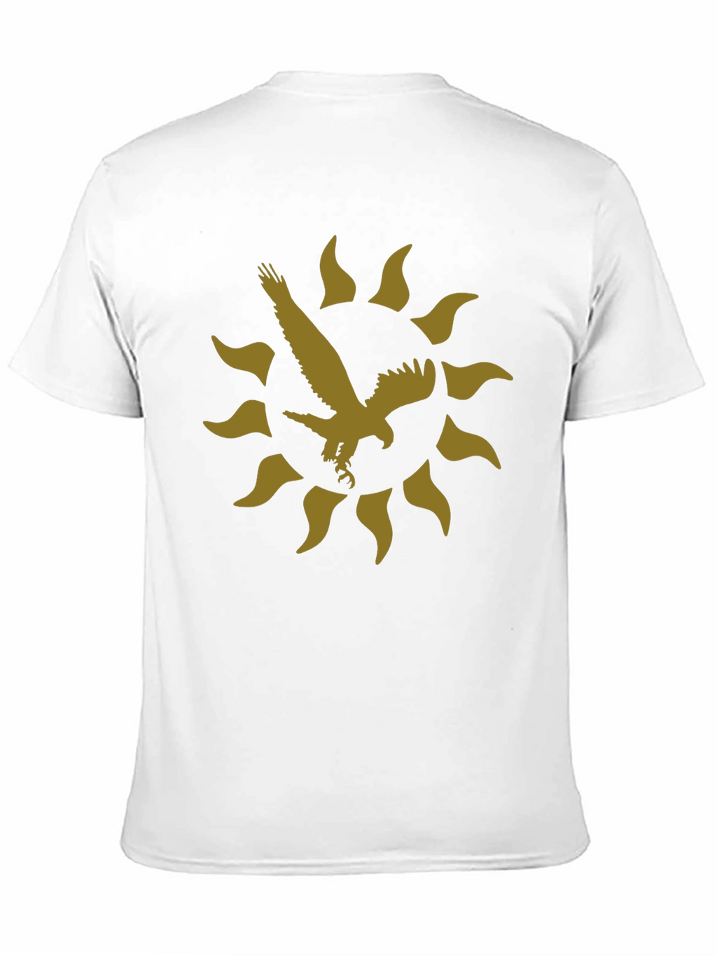 Eagle Sun Graphic Print Black T-Shirt