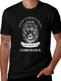 Never Underestimate Cornelius Lion Graphic Tee