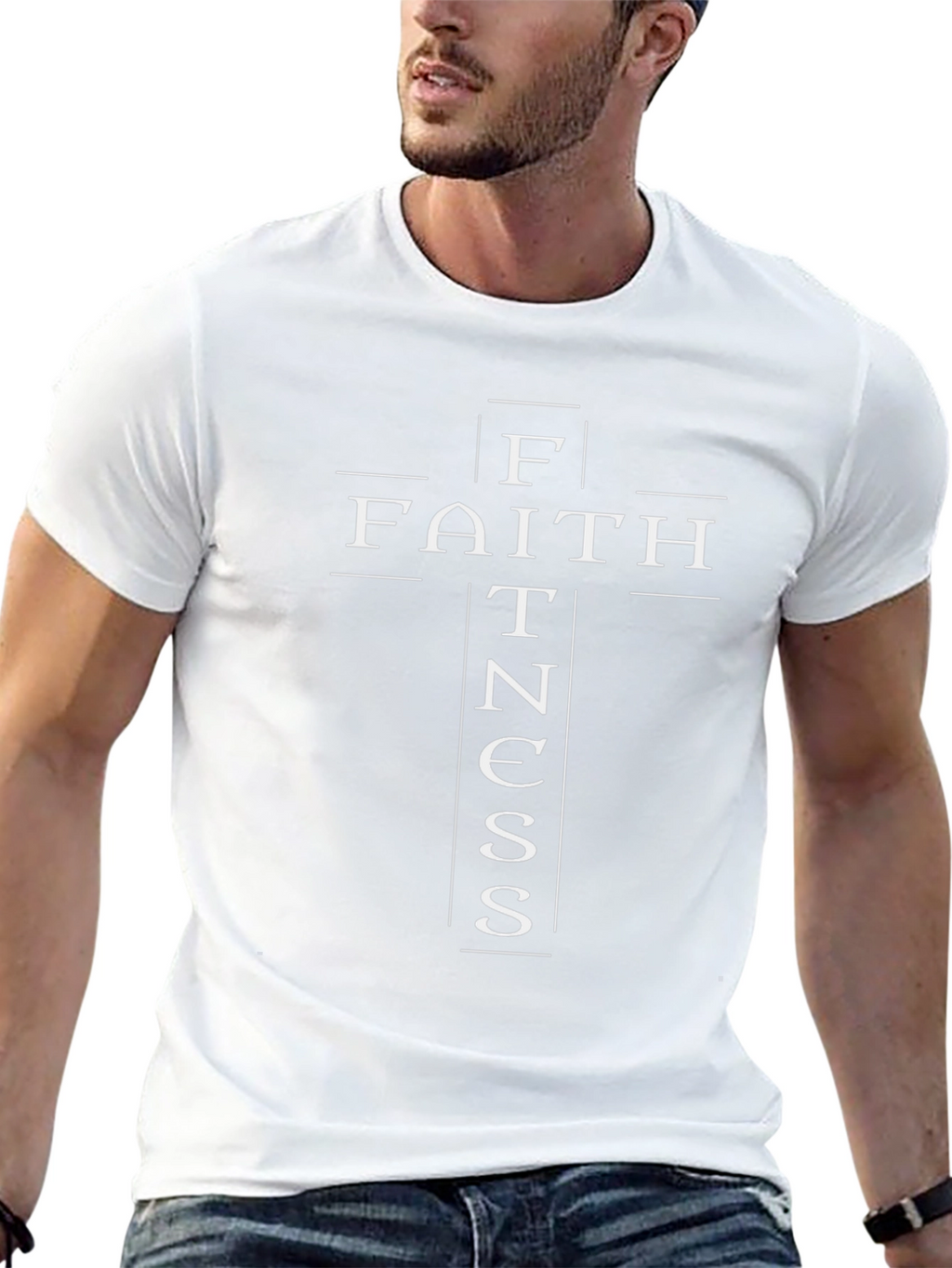 Faith Fitness T-Shirt - Christian Workout Tee