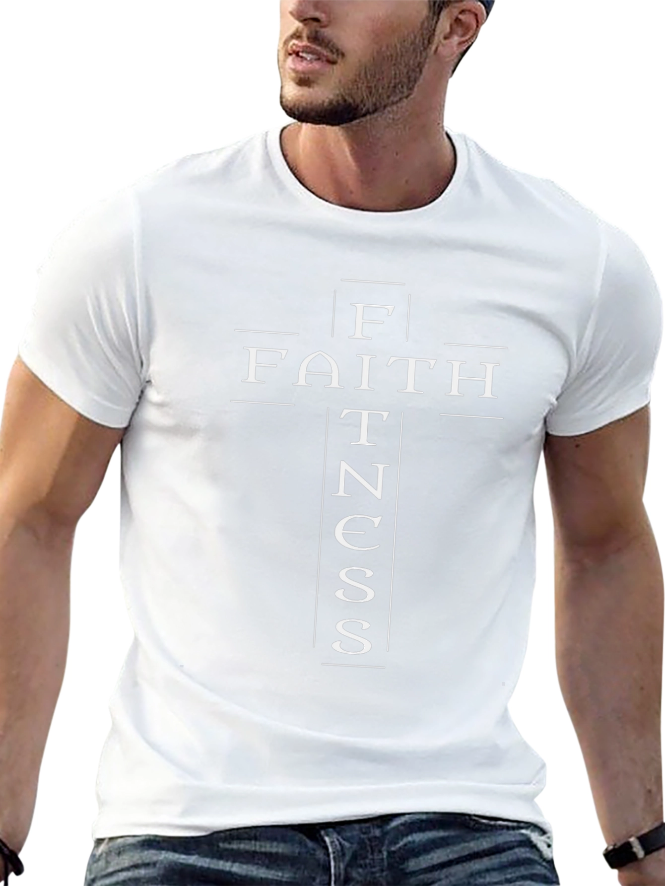 Faith Fitness T-Shirt - Christian Workout Tee