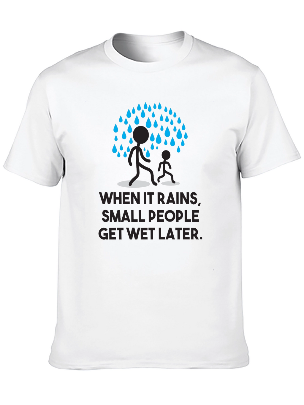 Humorous When It Rains Graphic Tee