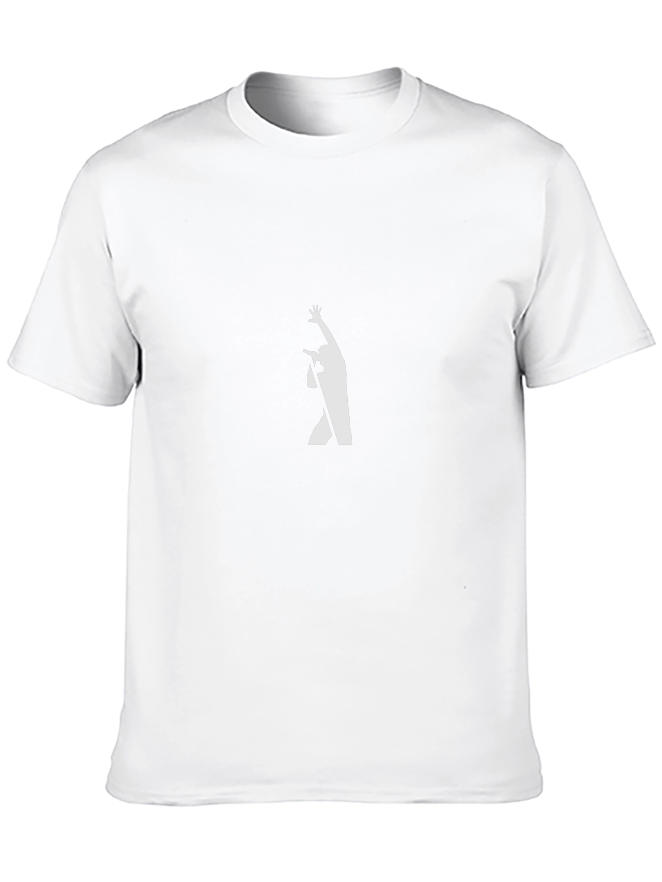 Black Graphic Tee - Silhouetted Singer Design