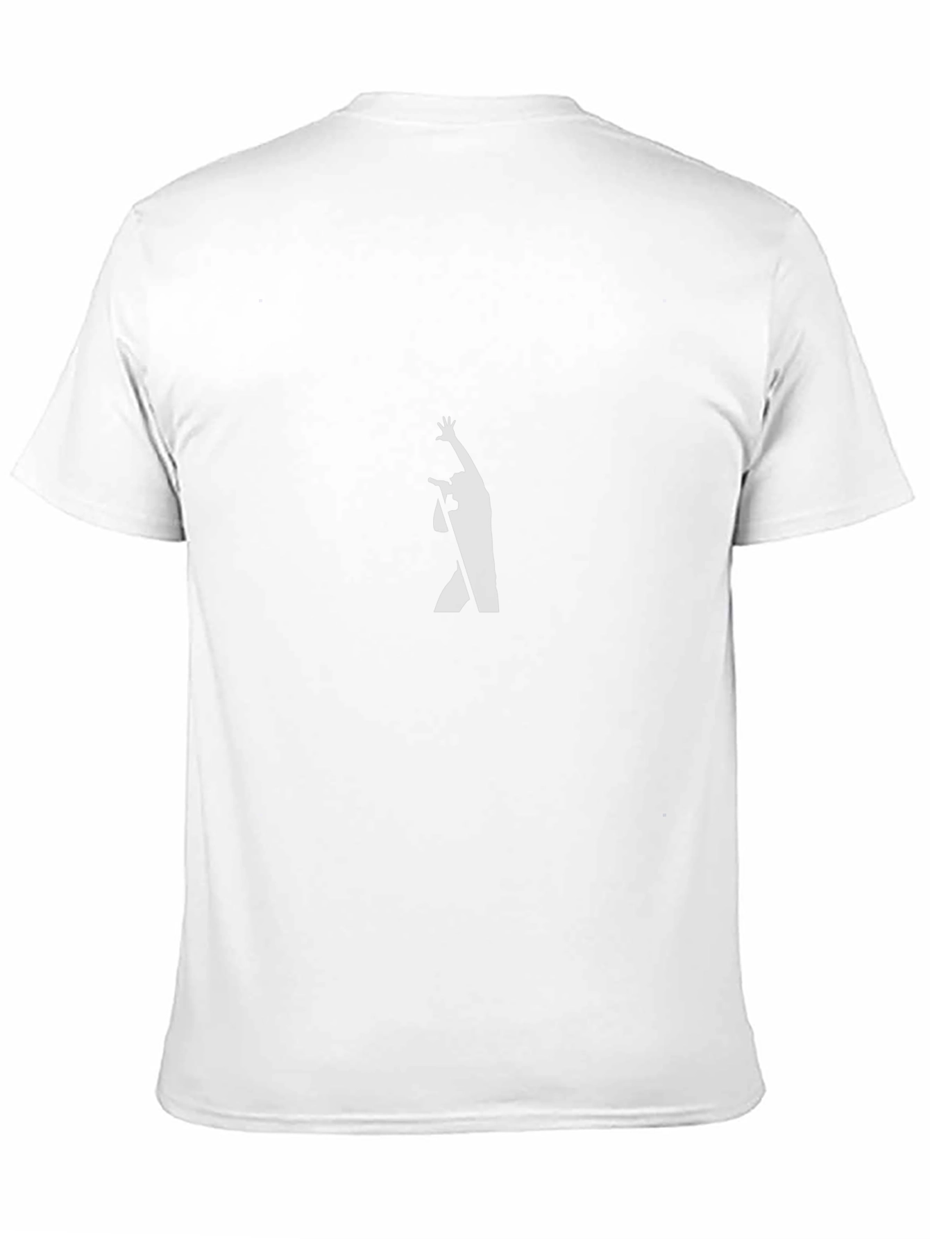 Black Graphic Tee - Silhouetted Singer Design