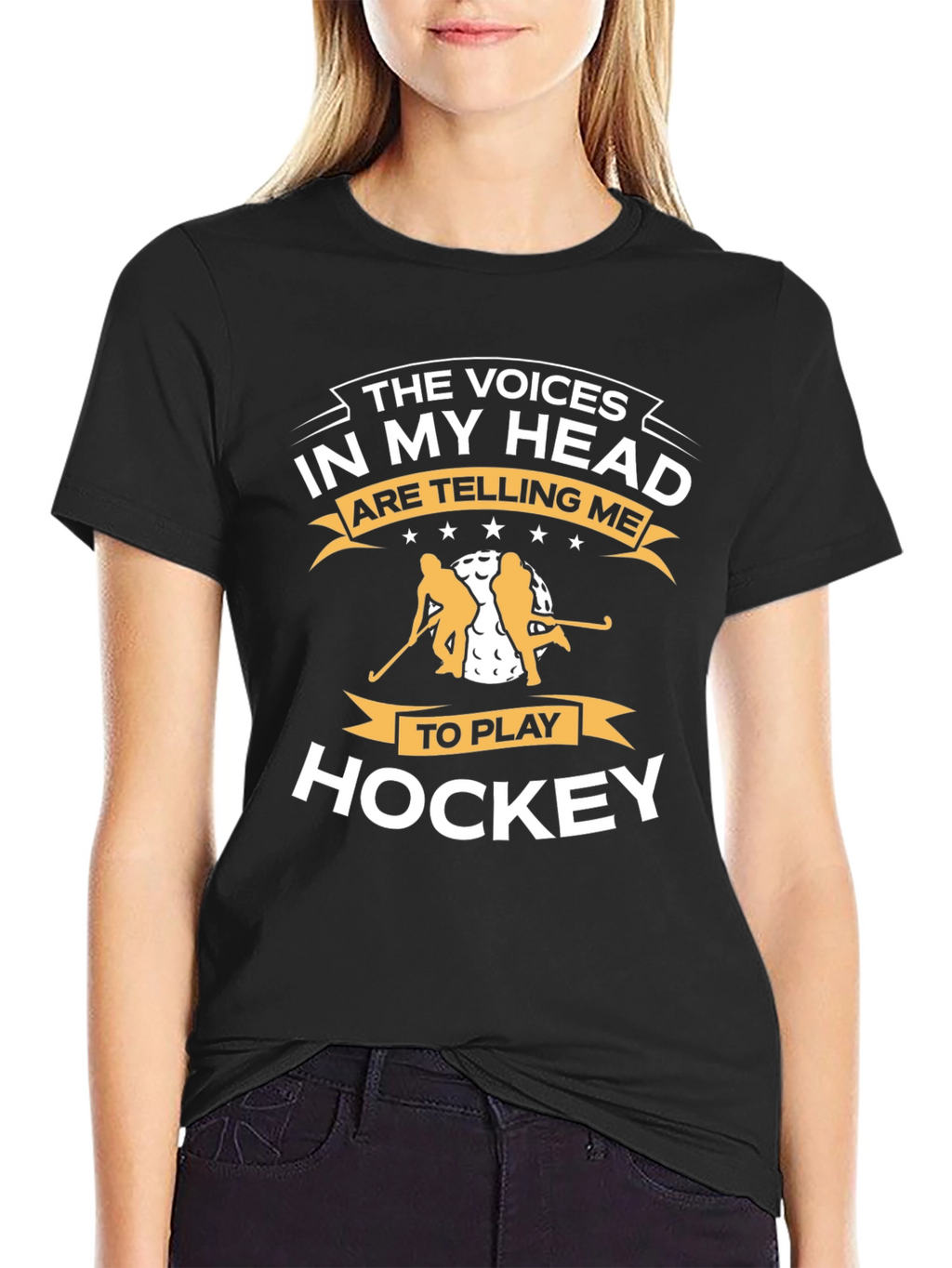 Voices in My Head Hockey T-Shirt