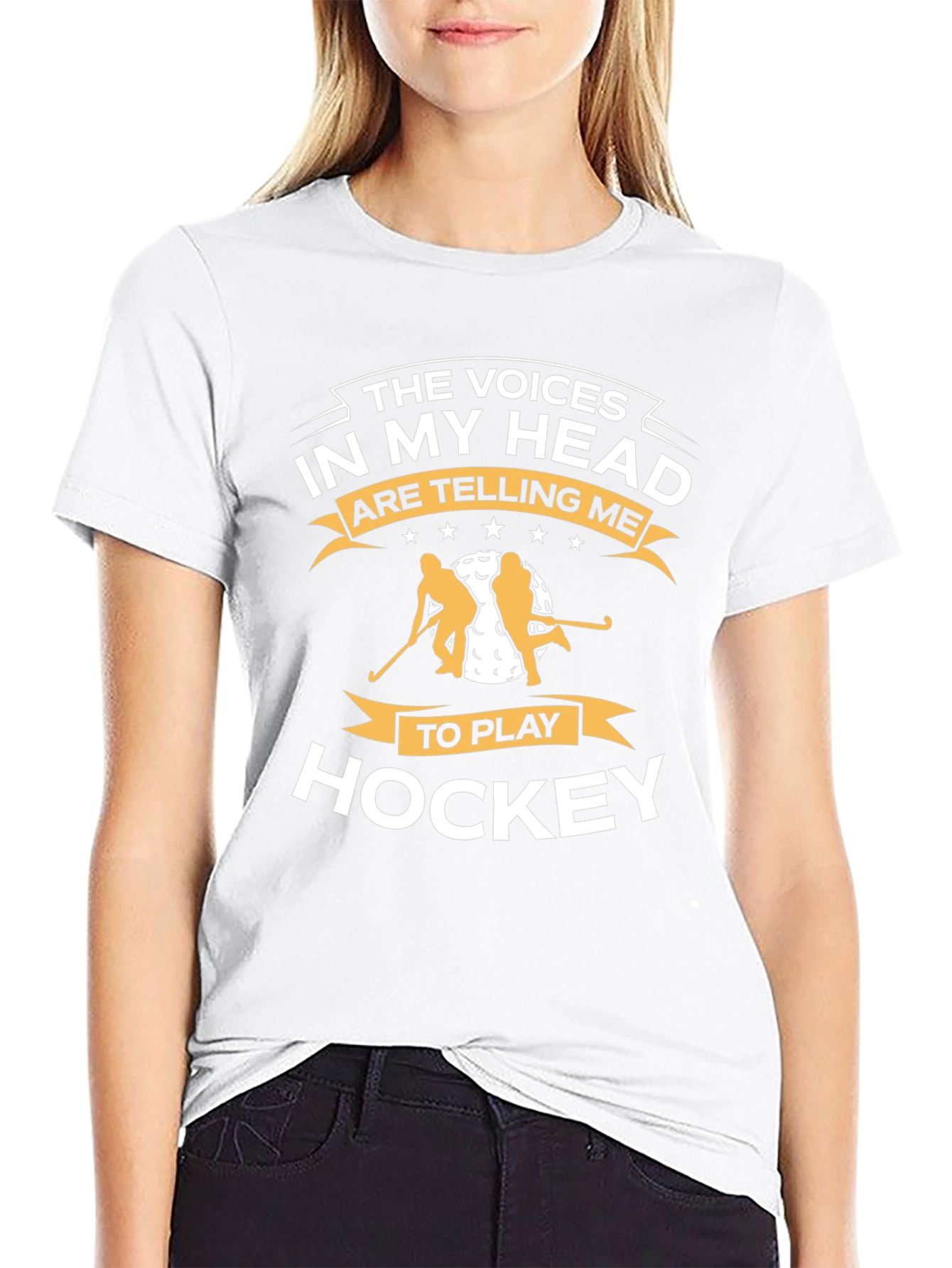 Voices in My Head Hockey T-Shirt