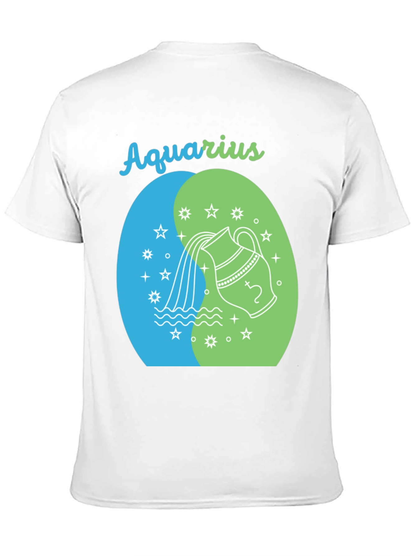 Aquarius Zodiac Black Graphic Tee