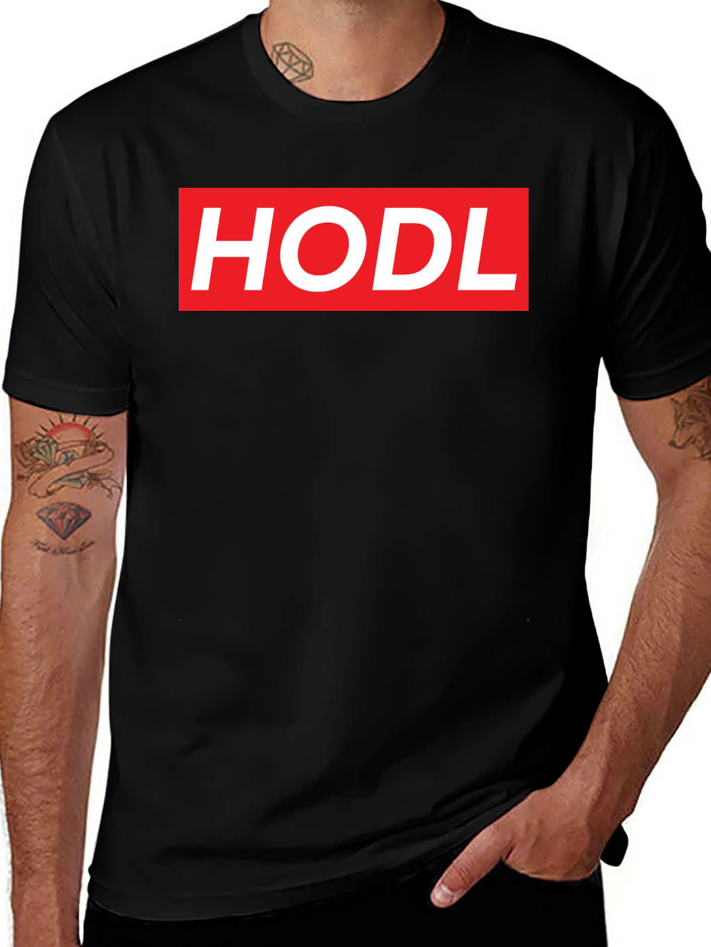 HODL Crypto Tee - Black Graphic T-Shirt