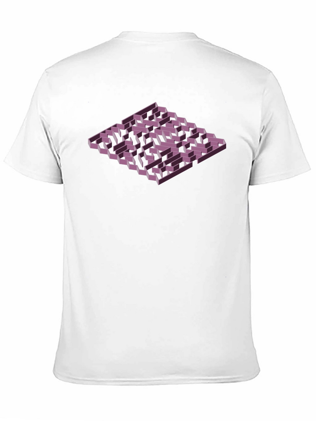 Isometric Maze Graphic Tee - Mens Black T-Shirt