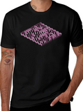 Isometric Maze Graphic Tee - Mens Black T-Shirt