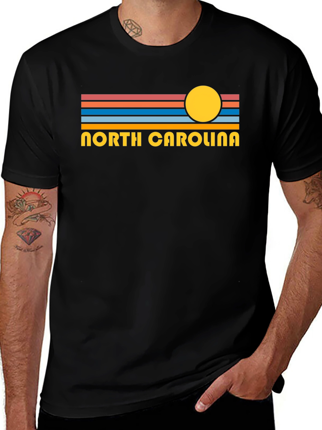 Retro North Carolina Graphic T-Shirt