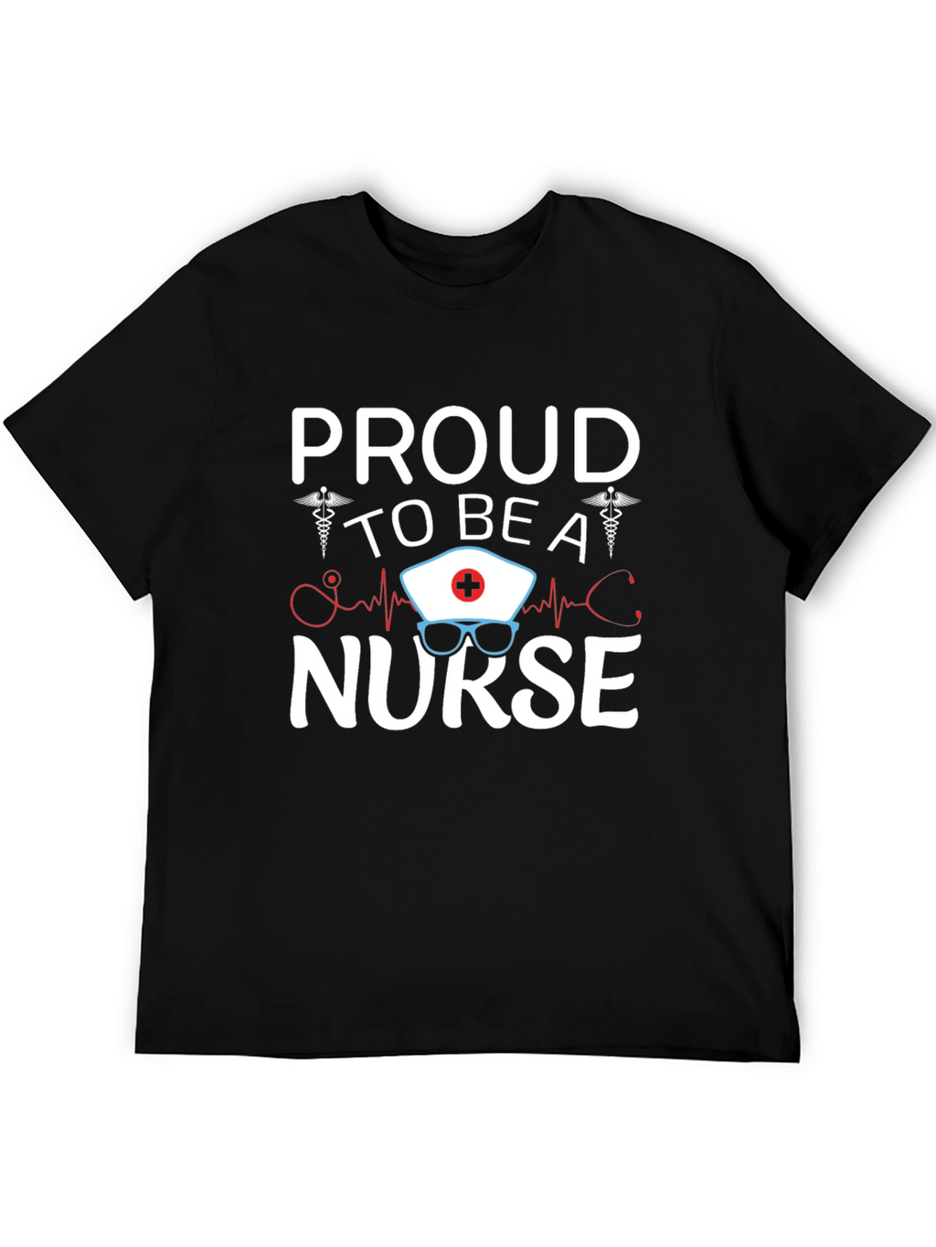 Proud Nurse Graphic T-Shirt - Black Unisex