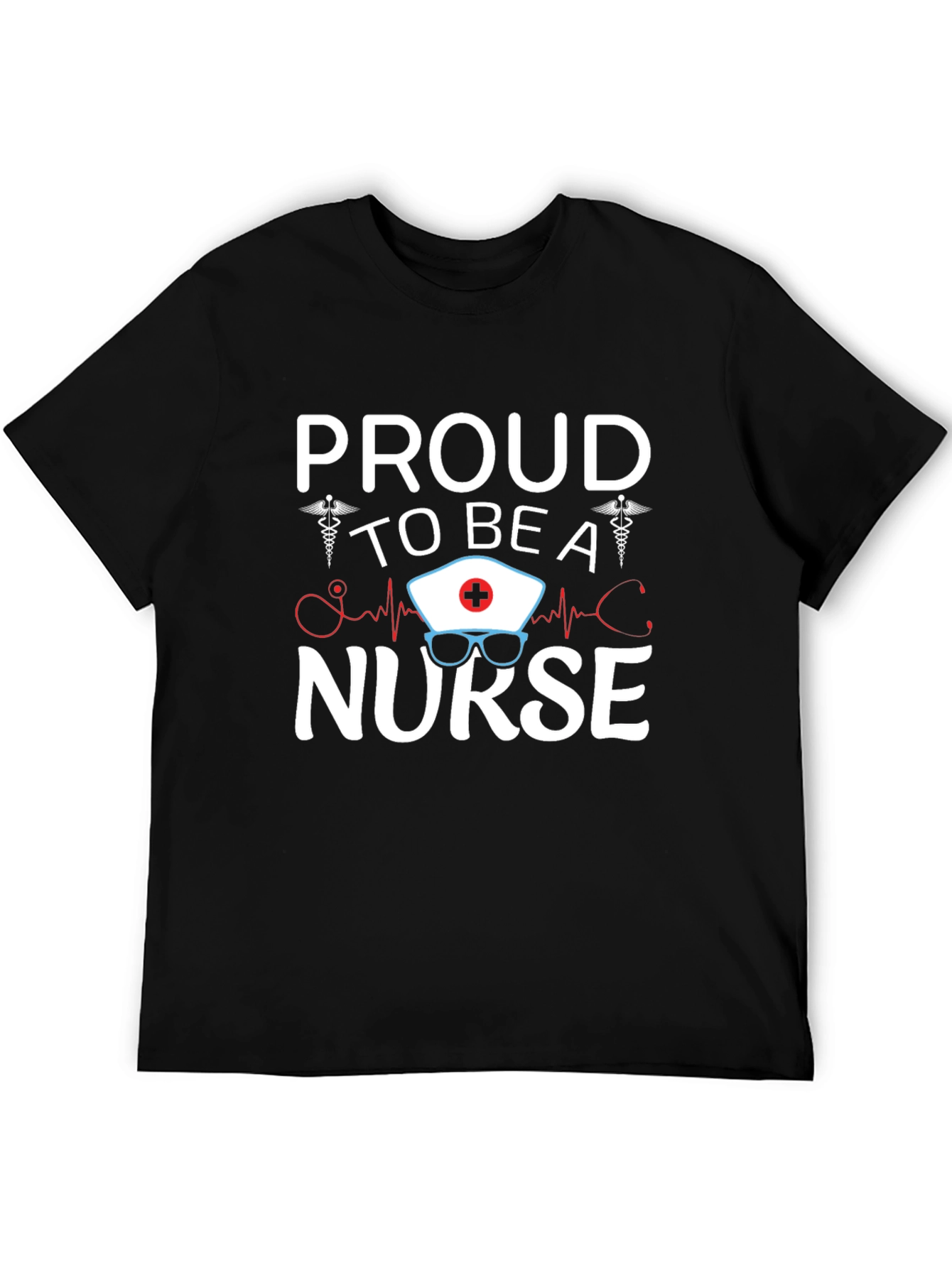 Proud Nurse Graphic T-Shirt - Black Unisex