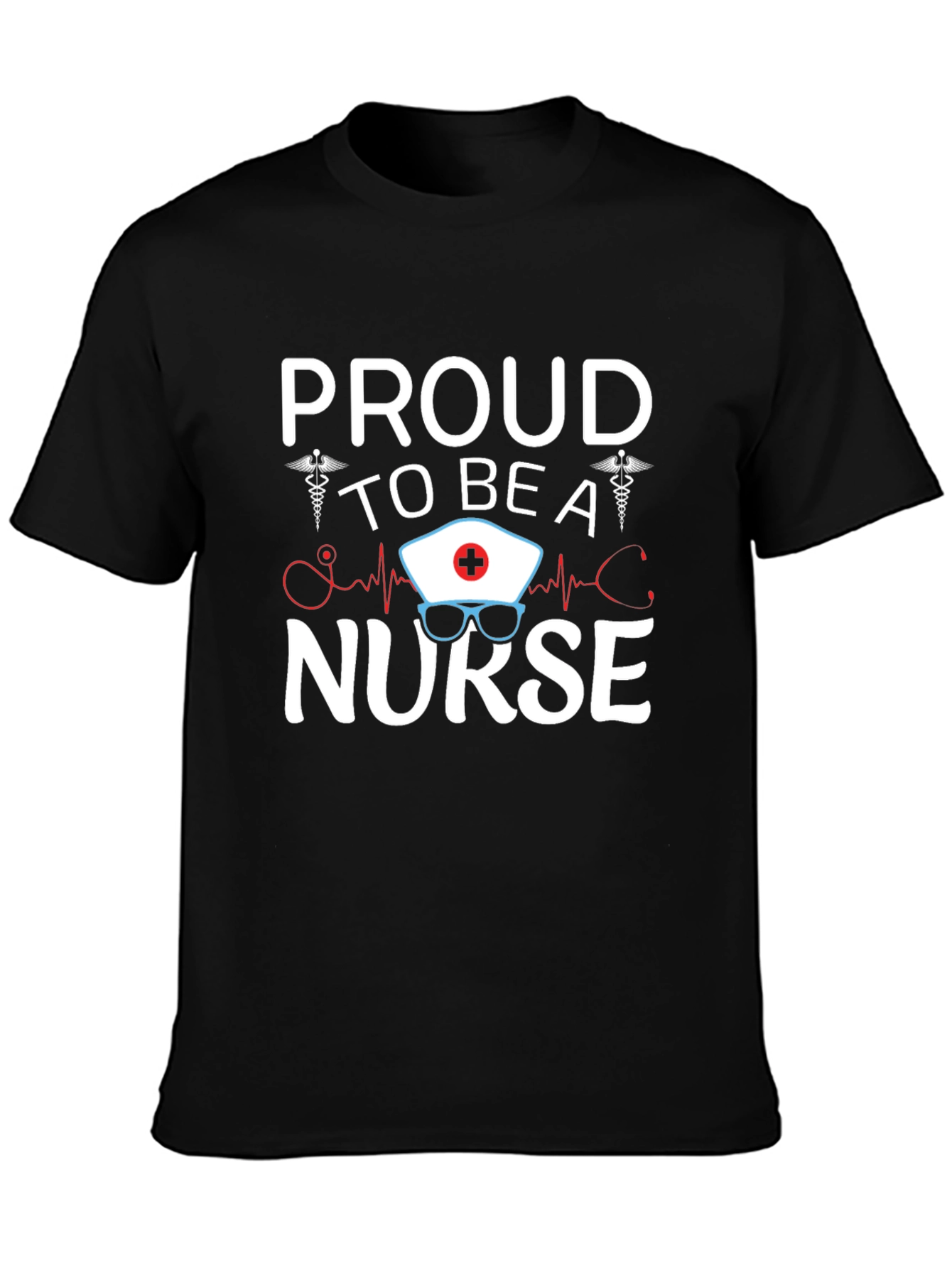 Proud Nurse Graphic T-Shirt - Black Unisex