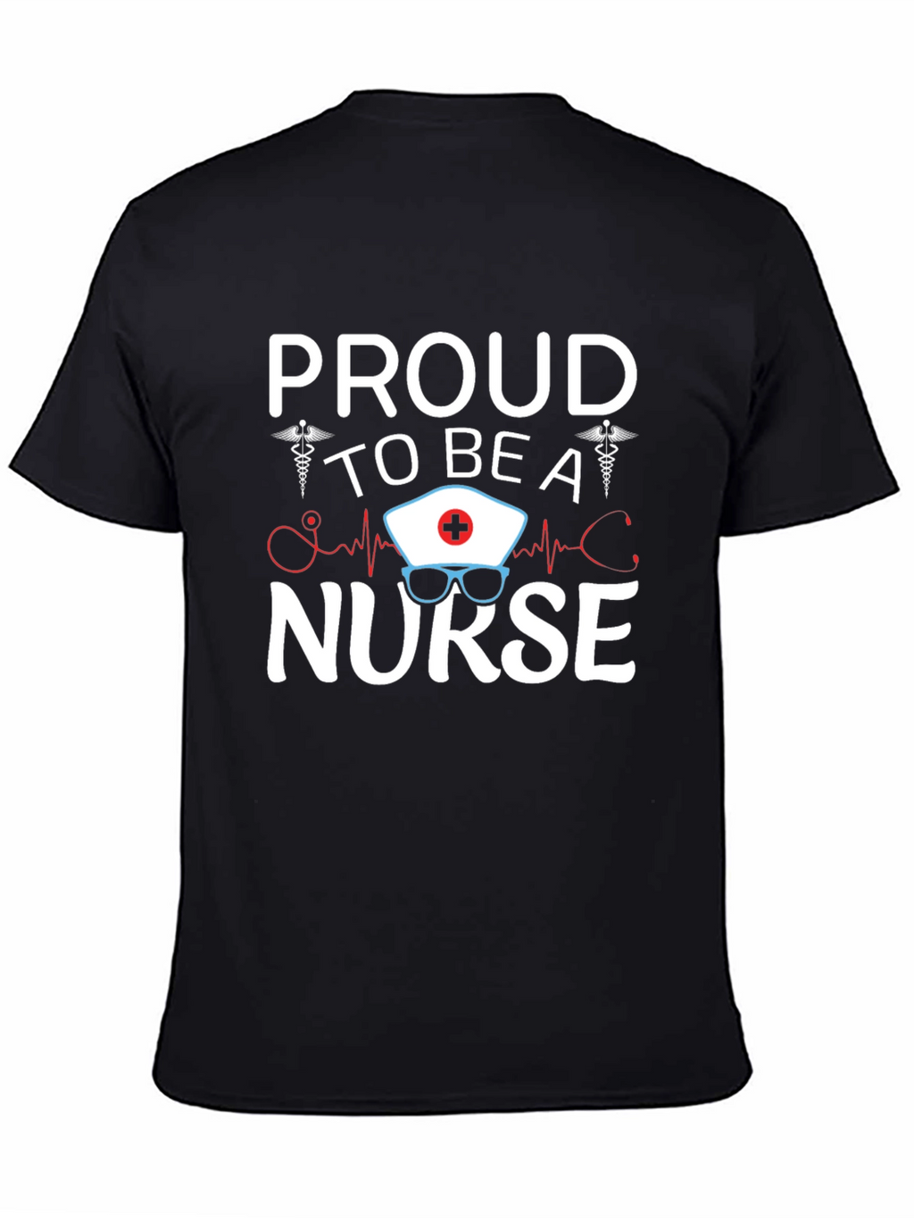Proud Nurse Graphic T-Shirt - Black Unisex