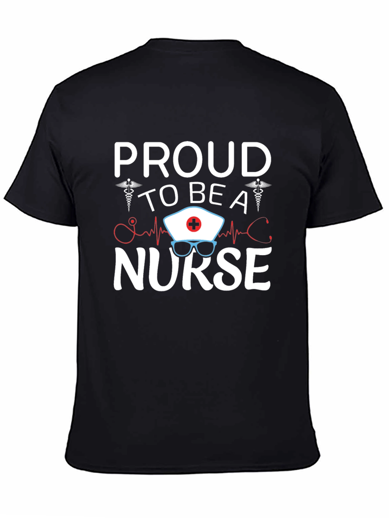 Proud Nurse Graphic T-Shirt - Black Unisex