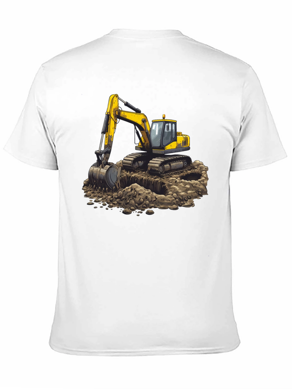 Excavator Graphic Tee - Construction Crew Shirt
