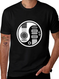 Yin Yang Guitar Graphic Tee - Music Lover Shirt