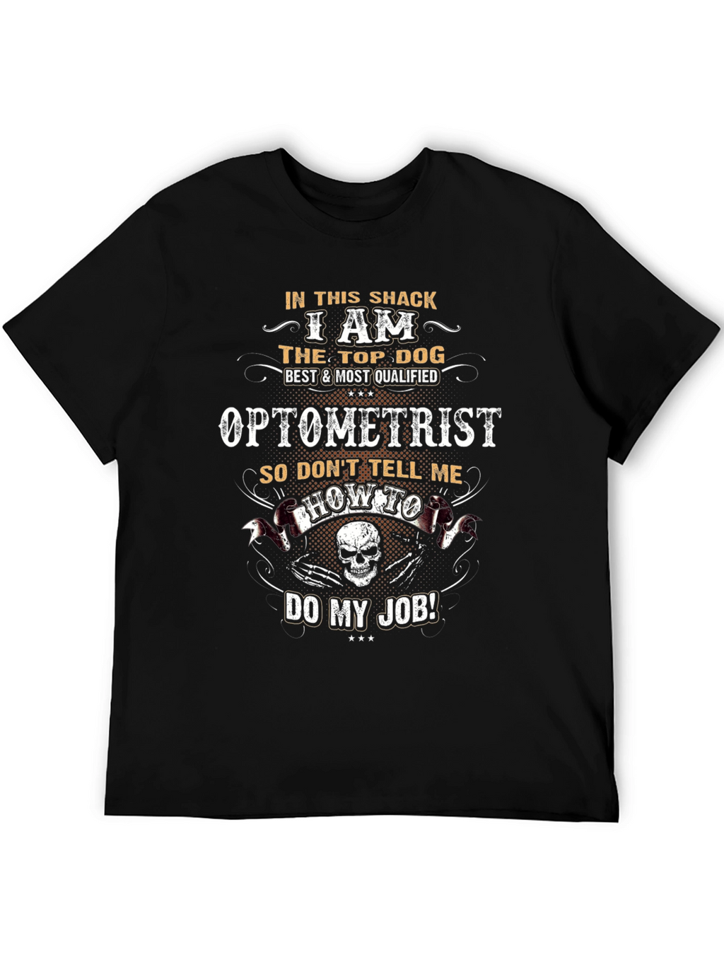 Optometrist Top Dog Graphic Tee