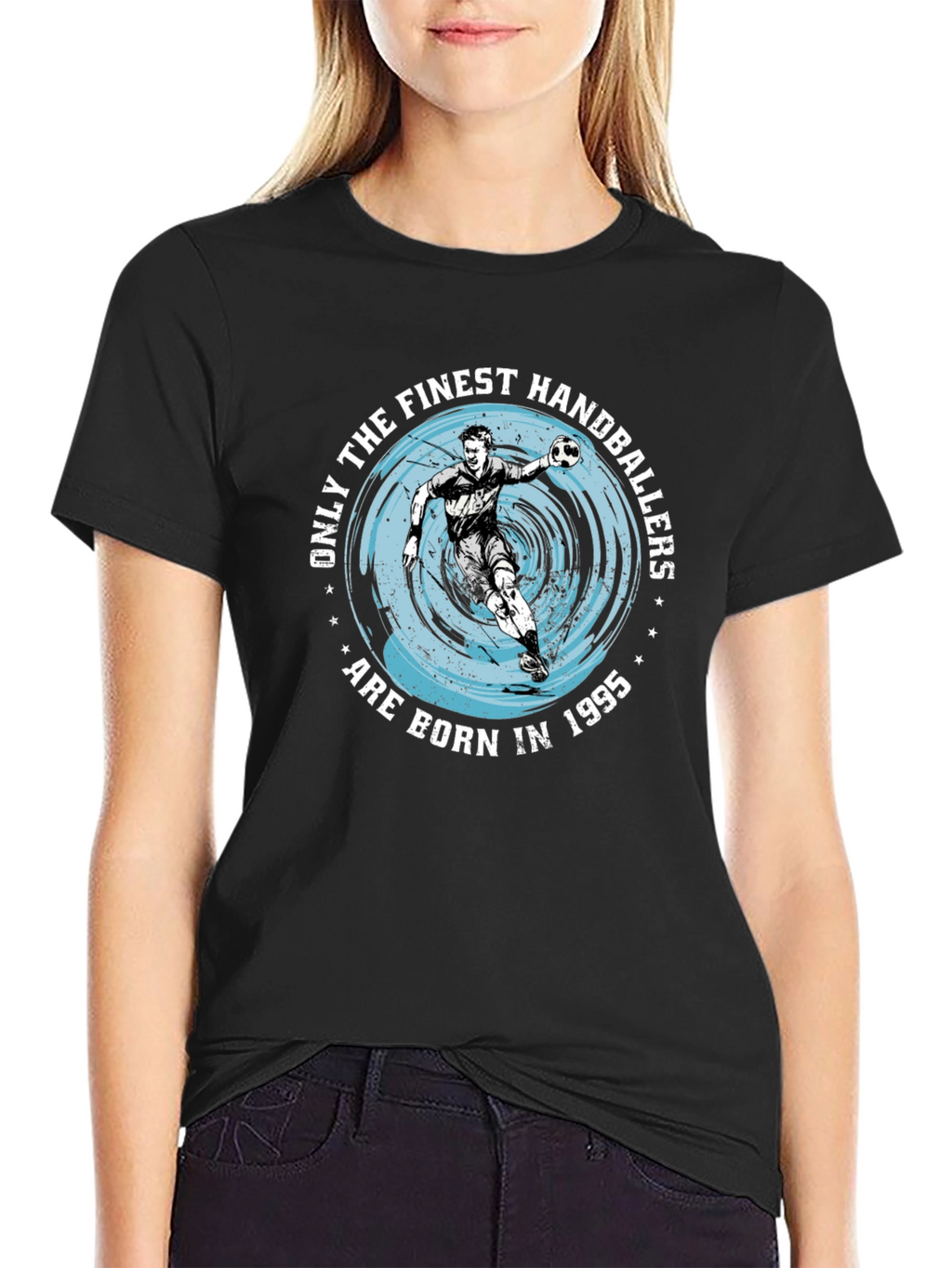 Handballer Born in 1995 Black T-Shirt