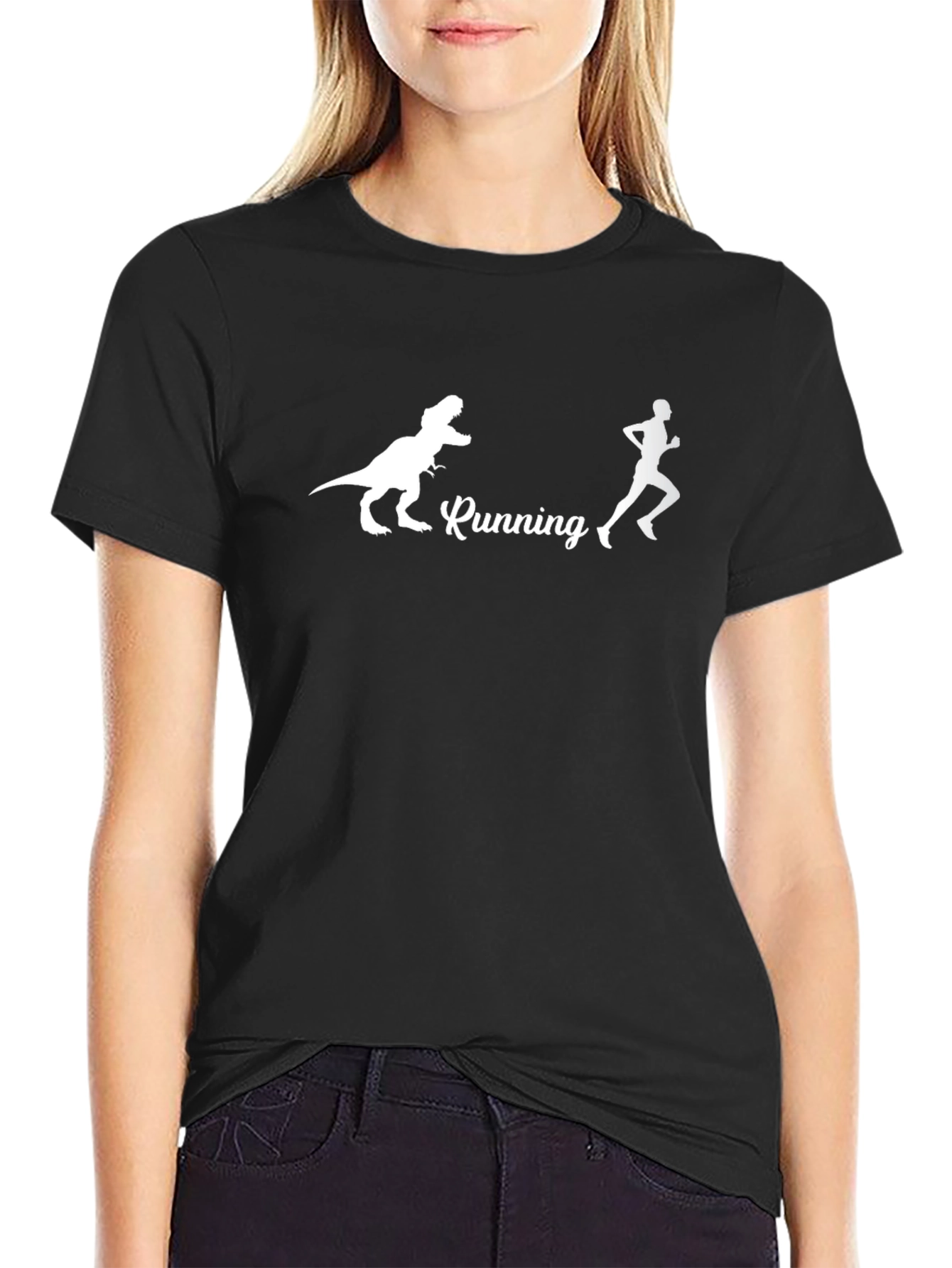 Running from Dinosaur Graphic Tee