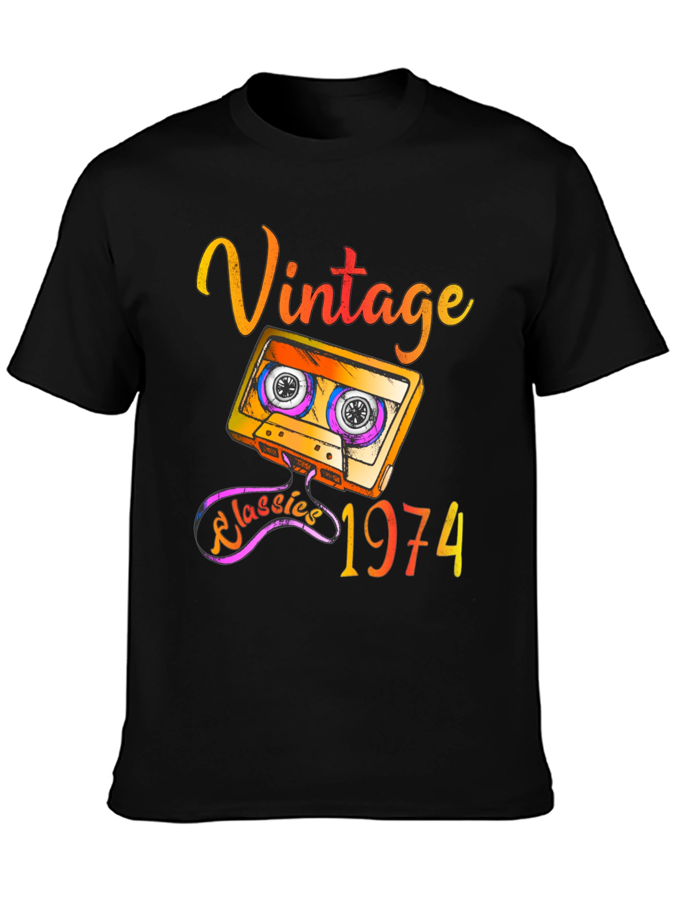 Vintage 1974 Cassette Tape T-Shirt