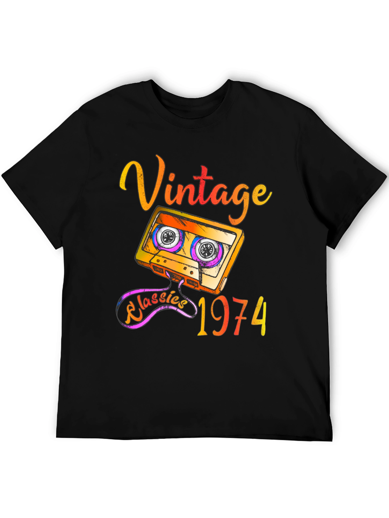 Vintage 1974 Cassette Tape T-Shirt
