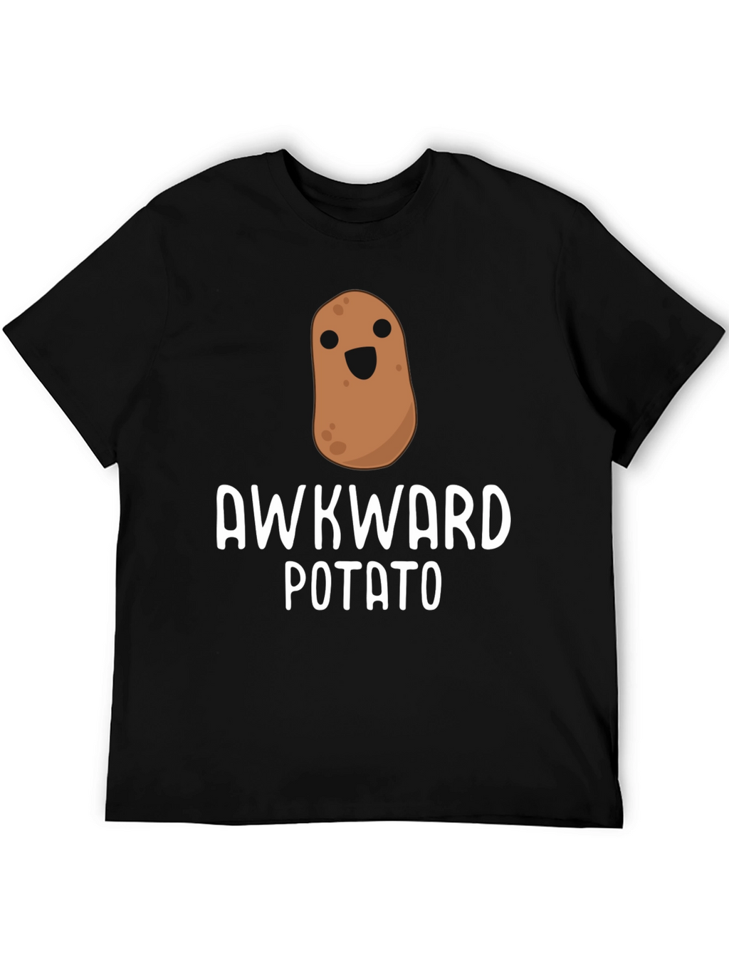 Awkward Potato Graphic T-Shirt - Unisex Black Tee