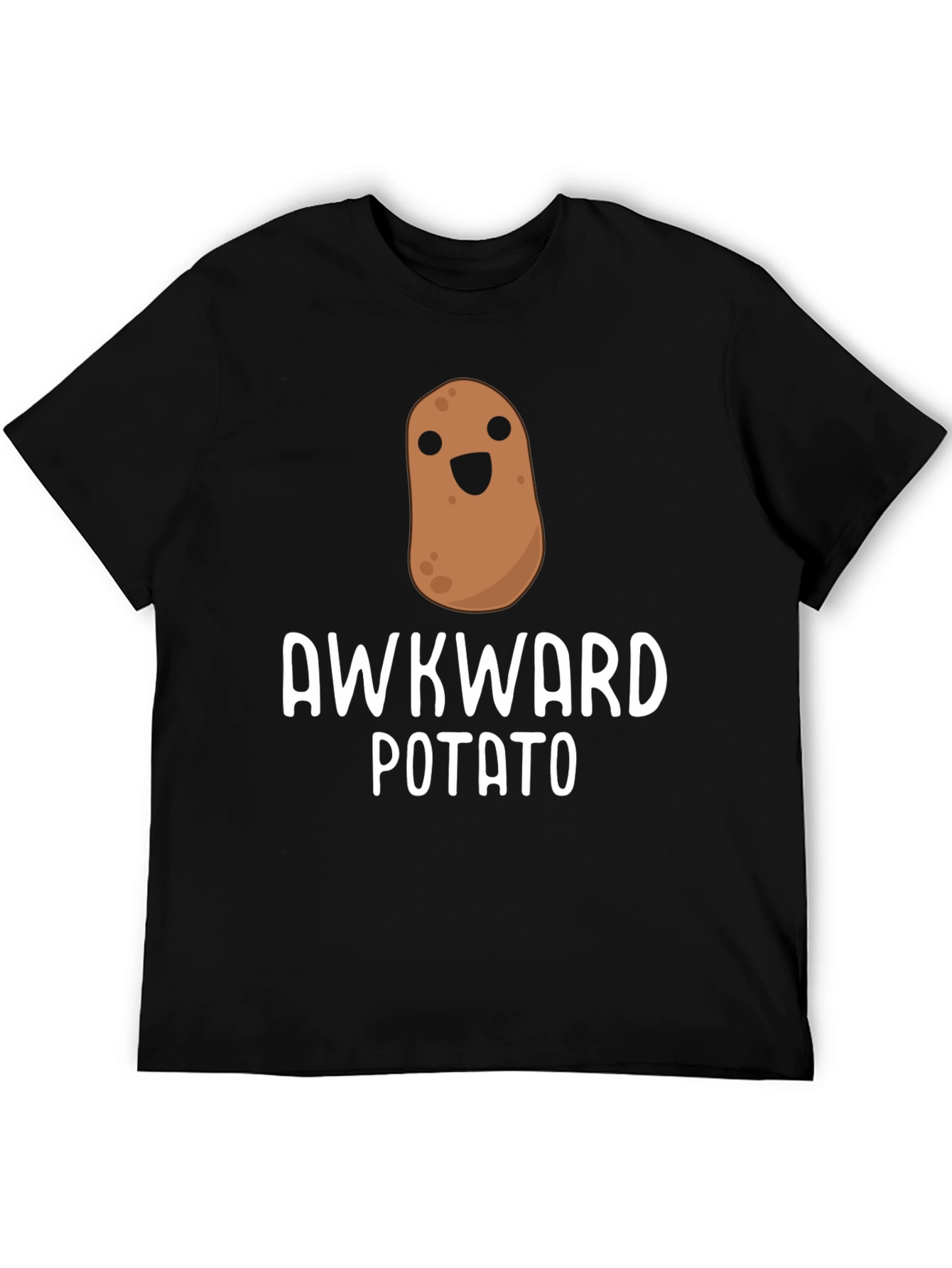 Awkward Potato Graphic T-Shirt - Unisex Black Tee