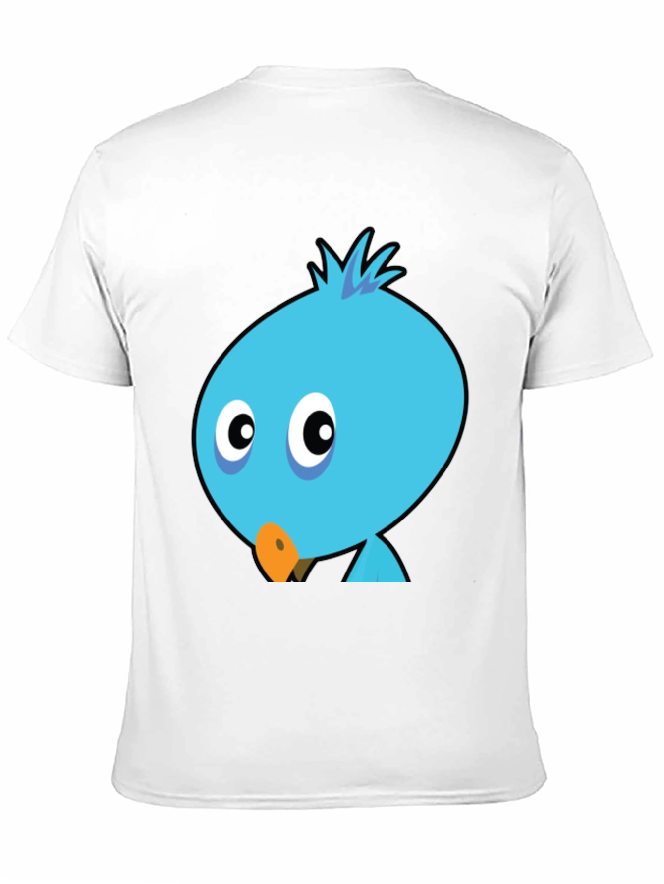 Cartoon Bird Graphic Tee - Mens Black T-Shirt