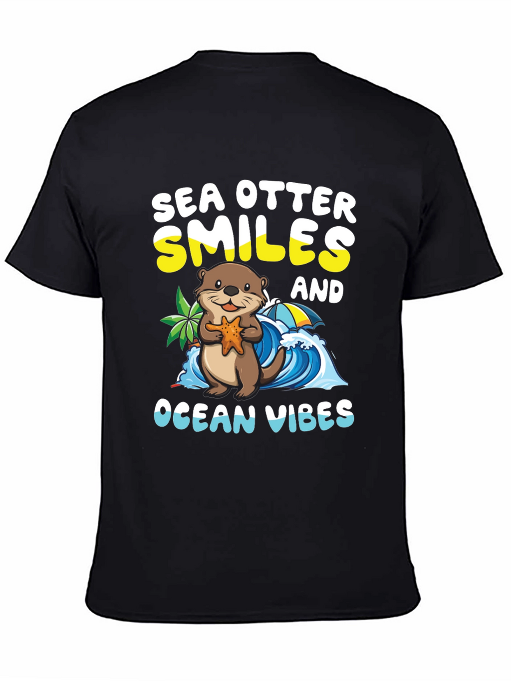 Sea Otter Smiles Ocean Vibes T-Shirt