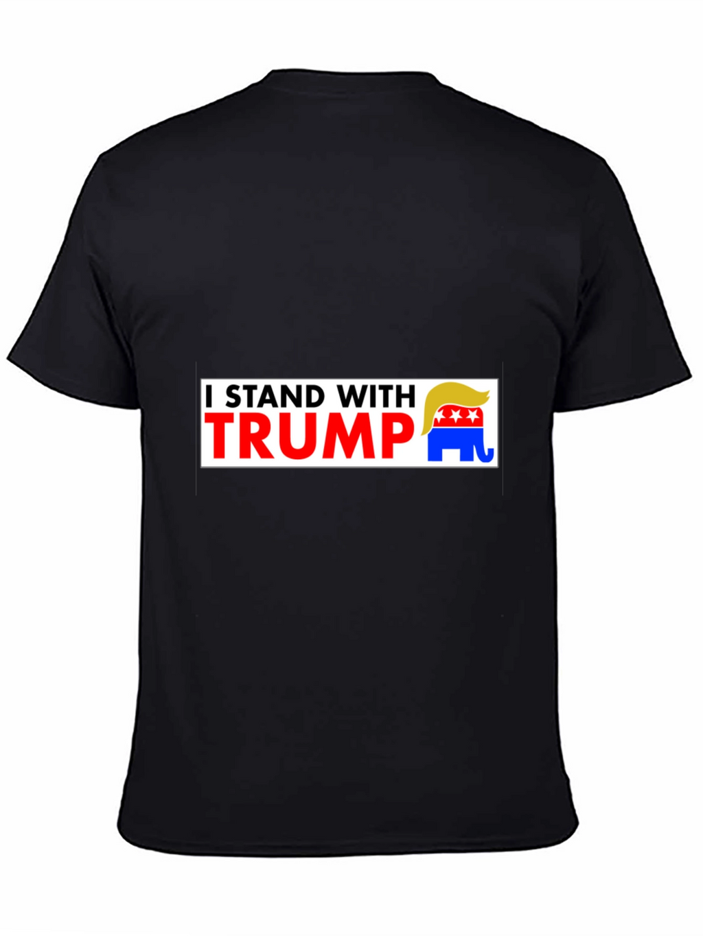 I Stand With Trump Graphic Tee - Black