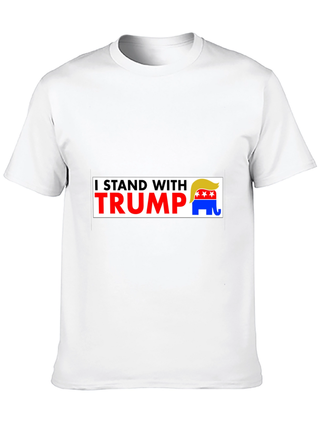 I Stand With Trump Graphic Tee - Black