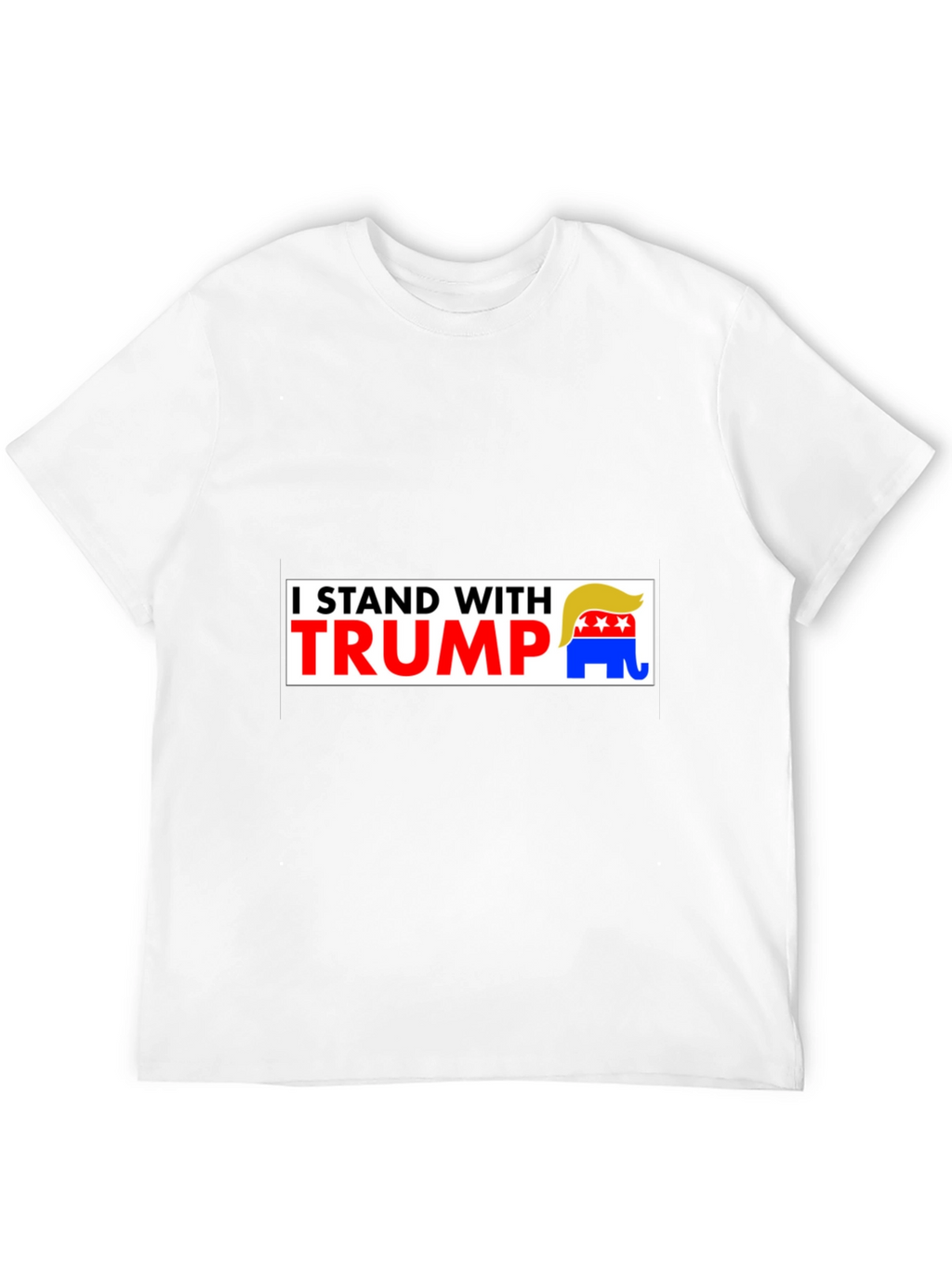 I Stand With Trump Graphic Tee - Black