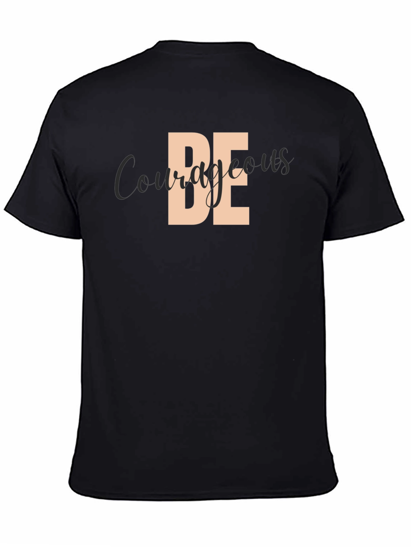 Be Courageous Black Graphic Tee