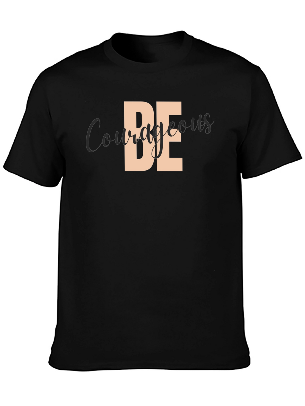 Be Courageous Black Graphic Tee